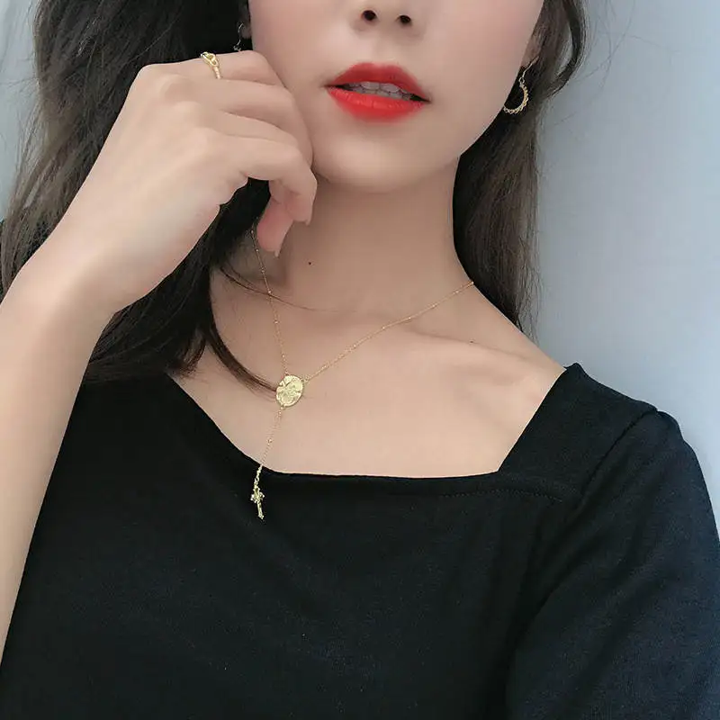 PONYKISS S925 Sterling Silver Golden Jesus Cross Long Tassel Pendant Necklace Women Party Fashion Vintage Accessory Fine Gift
PONYKISS S925 Sterling Silver Golden Jesus Cross Long Tassel Pendant Necklace Women Party Fashion Vintage Accessory Fine Gift
