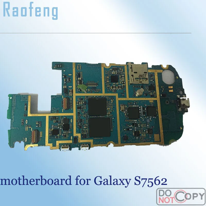 Разблокированная материнская плата Raofeng для Samsung galaxy trend duos S7562