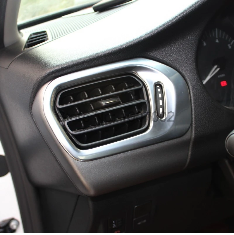 

Для CITROEN Elysee 2014 Автомобильный Стайлинг ABS кондиционер вентиляционные отверстия декоративная рамка блестки интерьер хромированная отделка