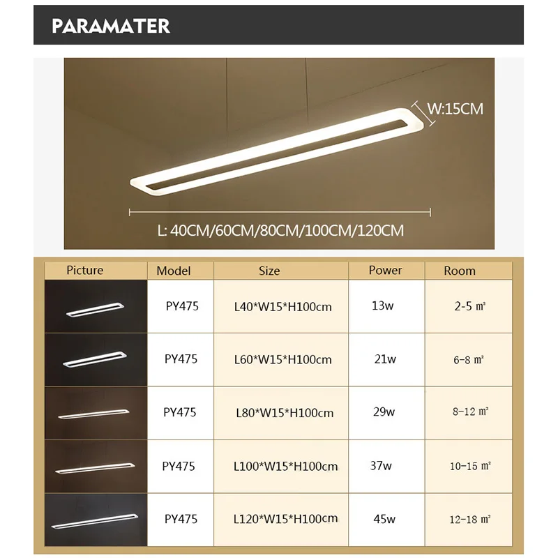 L400-1200mm Various sizes Modern LED Chandelier light for dinning Kitchen room hanging suspension luminaire chandelier AC85-265V
L400-1200mm Various sizes Modern LED Chandelier light for dinning Kitchen room hanging suspension luminaire chandelier AC85-265V