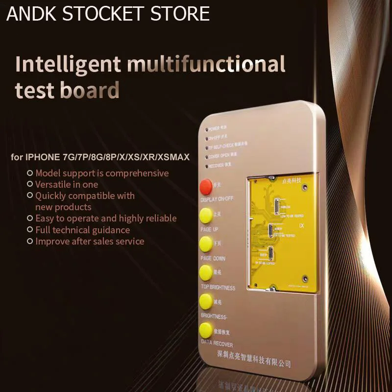 ANDK DL100 LCD Screen Universal Tester for IPHONE X/XS/XR/XSMAX Test Restoration Original Color 3D Touch Display Restore
ANDK DL100 LCD Screen Universal Tester for IPHONE X/XS/XR/XSMAX Test Restoration Original Color 3D Touch Display Restore