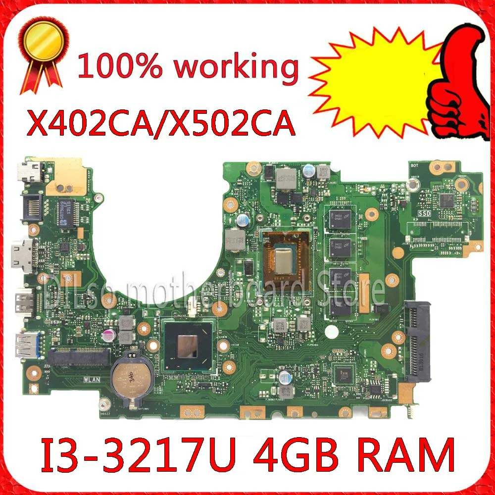 Материнская плата KEFU X402CA для ноутбука ASUS X502CA, X402CA, rev2.0/rev2.1 i3-3217u, 4 Гб ОЗУ, DDR3L
Материнская плата KEFU X402CA для ноутбука ASUS X502CA, X402CA, rev2.0/rev2.1 i3-3217u, 4 Гб ОЗУ, DDR3L