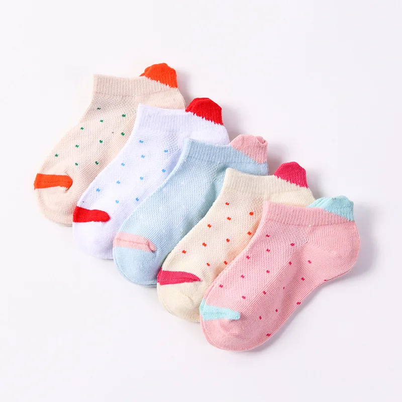 5 пар/лот Новинка лета 2019 детские носки для мальчиков и девочек комплект От 3 до 12