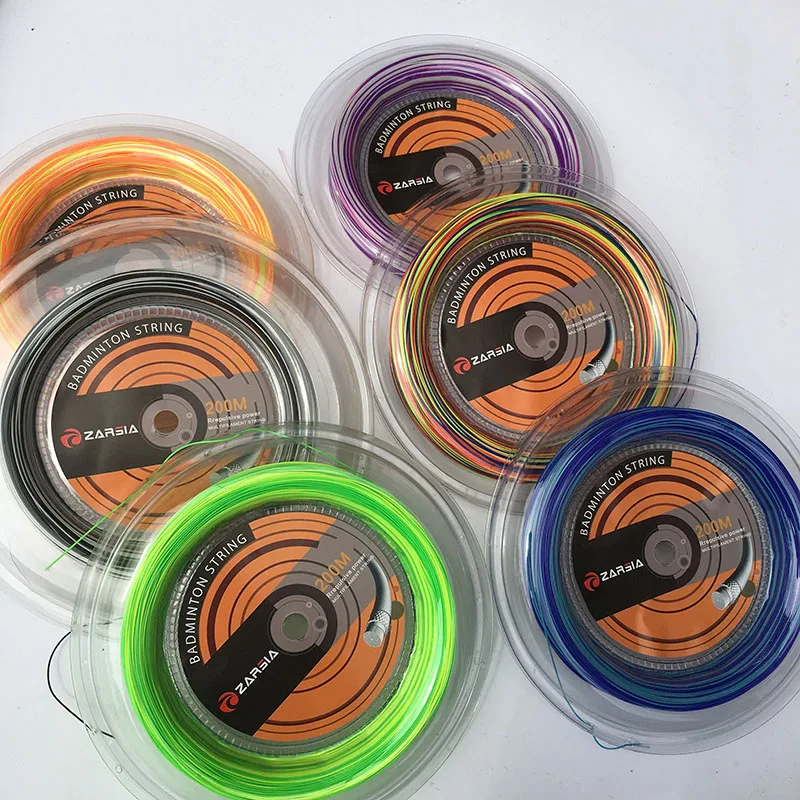 ZARSIA 1 Reel 200 big bangle 0.7mm rainbow Badminton strings tension 28lbs 6 colors
ZARSIA 1 Reel 200 big bangle 0.7mm rainbow Badminton strings tension 28lbs 6 colors