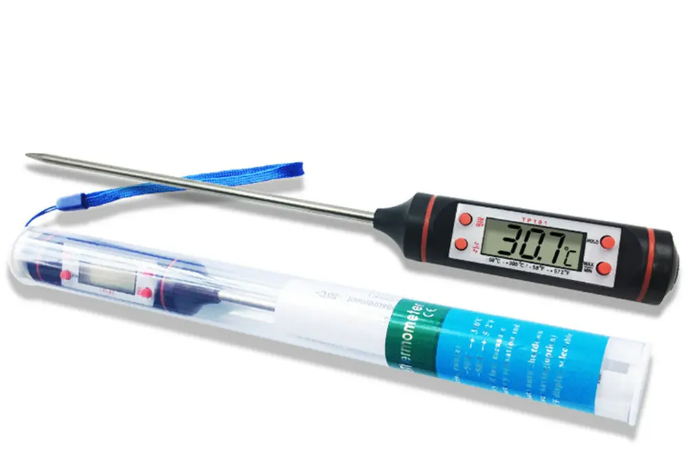 Digital Probe Meat Thermometer Kitchen Cooking BBQ Food Stainless Steel Foldable Turkey Milk | Инструменты