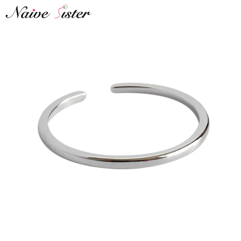 Minimalist Plain Rings Women Mens Real 925 Sterling Silver Jewelry Punk Party Accessories Fashion Engagement Wedding Band Gift | Украшения