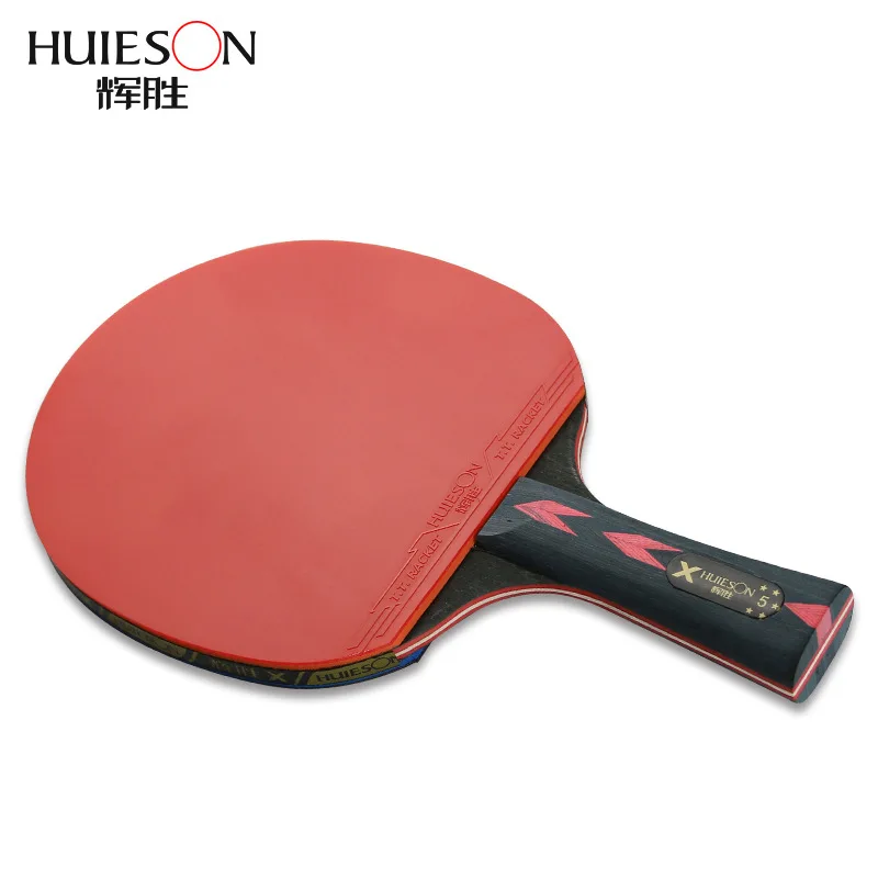 Huieson 2Pcs Upgraded 5 Star Carbon Table Tennis Racket Set Lightweight Powerful Ping Pong Paddle Bat with Good Control
Huieson 2Pcs Upgraded 5 Star Carbon Table Tennis Racket Set Lightweight Powerful Ping Pong Paddle Bat with Good Control