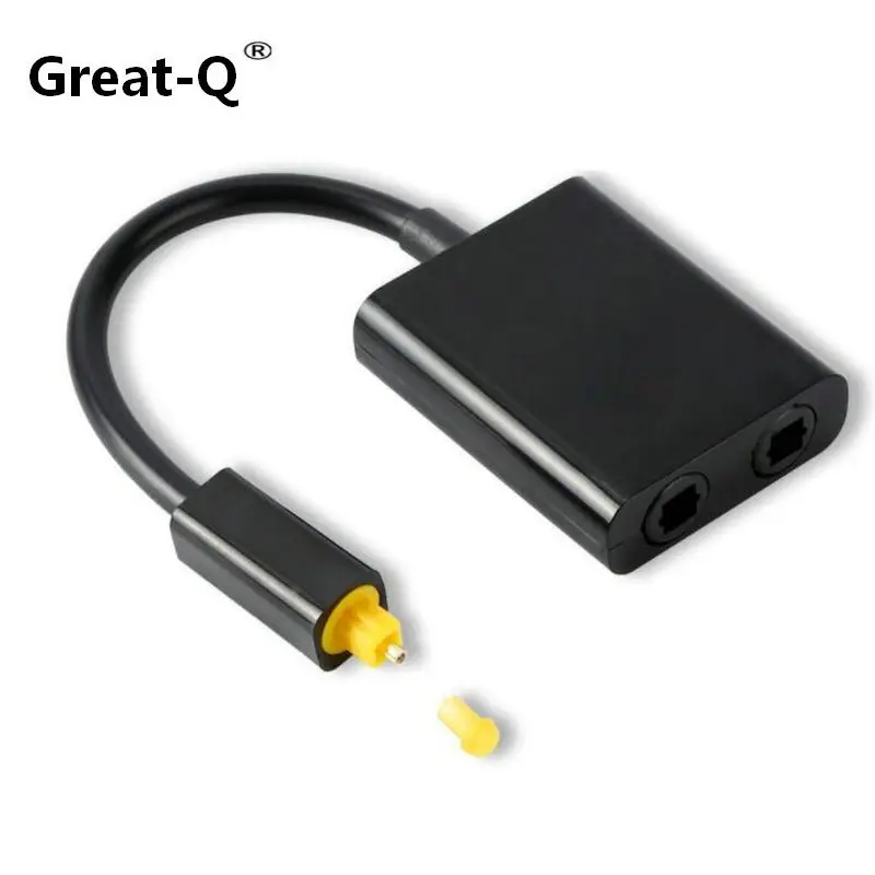 5 шт. Цифровой оптический аудио сплиттер 2 Way SPDIF разделитель TOSLINK 1 вход выхода