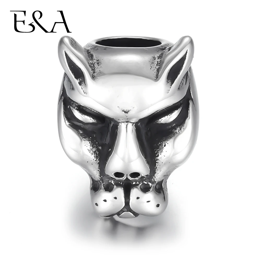 Stainless Steel Beads Leopard Head Big Large Hole 6mm Charms Slider DIY Men Bracelet Making Supplies Jewelry Finding Accessories
Stainless Steel Beads Leopard Head Big Large Hole 6mm Charms Slider DIY Men Bracelet Making Supplies Jewelry Finding Accessories