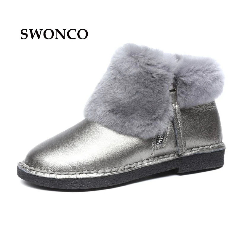 SWONCO Women Snow Boots Winter Warm Fur Shoes Female 2019 Plush Velvet Snow Shoes Ankle Boots Women Flat Sliver Boot For Women
SWONCO Women Snow Boots Winter Warm Fur Shoes Female 2019 Plush Velvet Snow Shoes Ankle Boots Women Flat Sliver Boot For Women