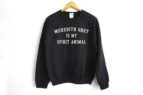 Meredith Grey is my spirit animal sweatshirt Sweatshirt Grey Sloan Memorial Hospital Meredith Grey jumper