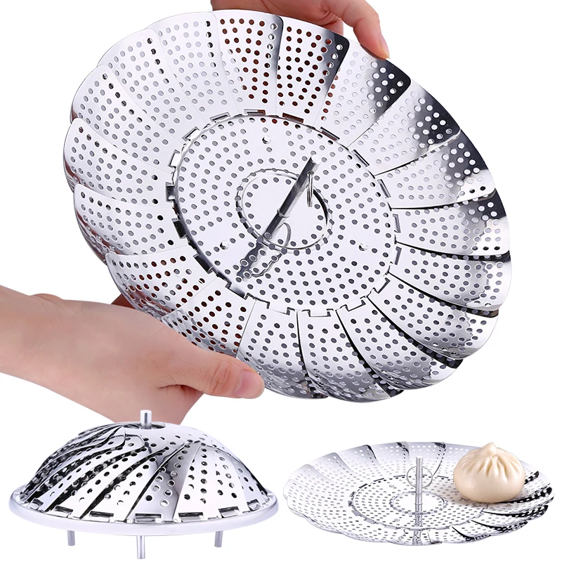 Retractable Stainless Steel Food Fruit Vegetable Drain Basket Pan Steamer Poacher Cooker Steaming Tray Folding Steamer Bowl
Retractable Stainless Steel Food Fruit Vegetable Drain Basket Pan Steamer Poacher Cooker Steaming Tray Folding Steamer Bowl