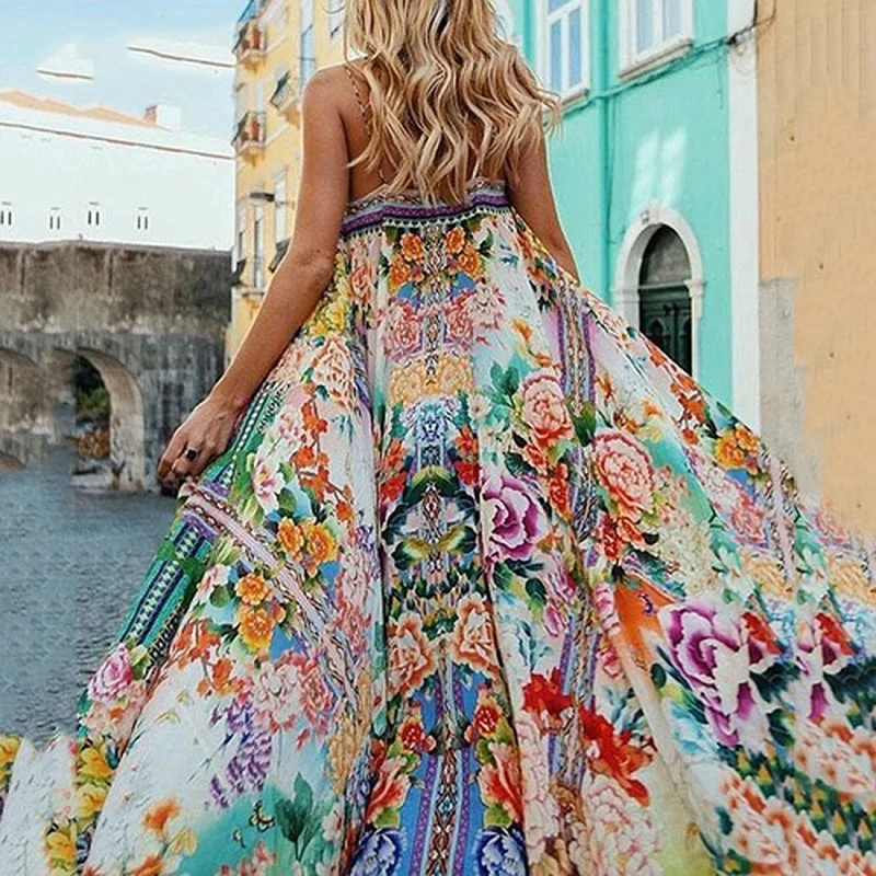 U-SWEAR Women Bohemian Dress Summer Casual Expansion Spaghetti Strap Pullover Print Sleeveless Ankle-Length Fashion Dress
U-SWEAR Women Bohemian Dress Summer Casual Expansion Spaghetti Strap Pullover Print Sleeveless Ankle-Length Fashion Dress