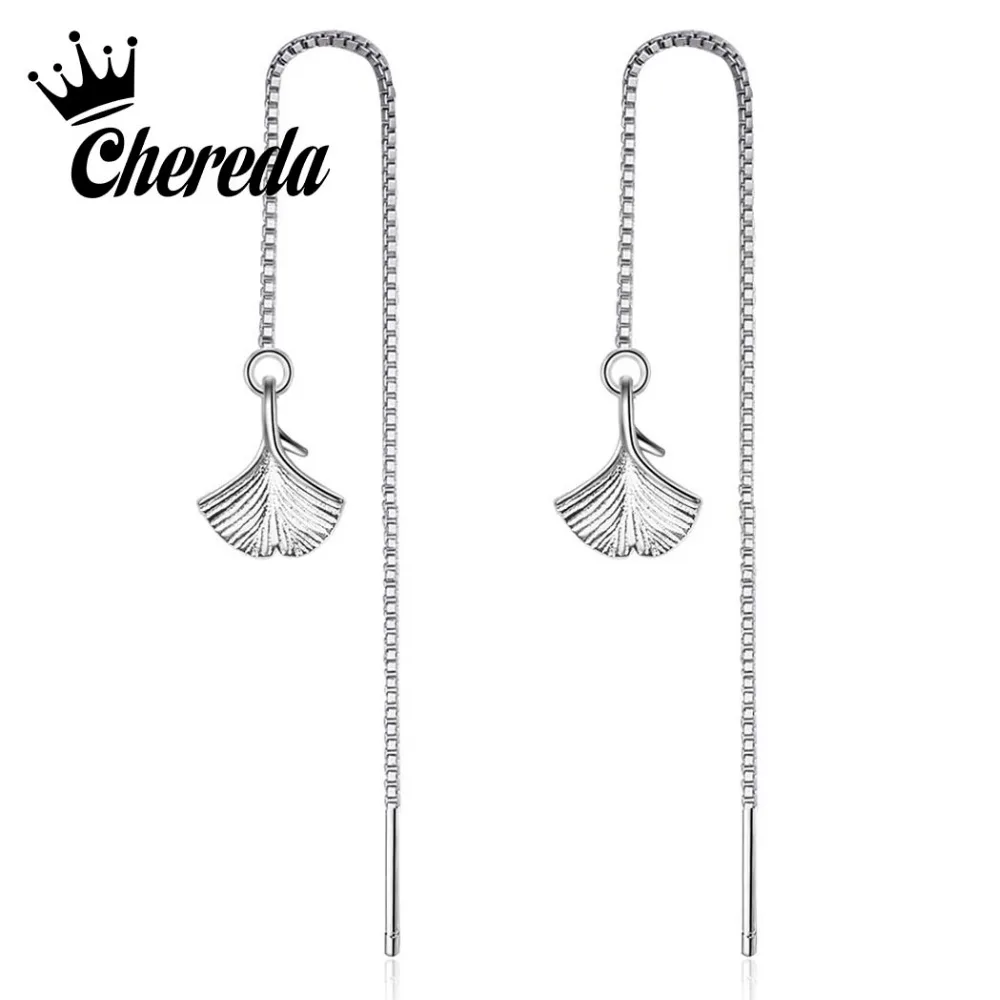 Chereda Ginkgo Earrings Tassel Chain Earrings Anti-allergic Earrings For Women Long Earrings Boucle D'oreille Femme
Chereda Ginkgo Earrings Tassel Chain Earrings Anti-allergic Earrings For Women Long Earrings Boucle D'oreille Femme