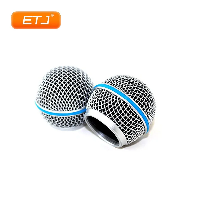 6pcs Microphone Ball Mesh Grille Beta58 SM 58 Microphone Accessories Ball Head Replacement Accessory Electroplating Silver
6pcs Microphone Ball Mesh Grille Beta58 SM 58 Microphone Accessories Ball Head Replacement Accessory Electroplating Silver