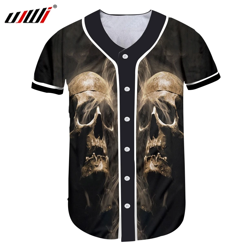 UJWI Man Hip Hop Tshirt 3D Smog Skull Baseball Shirt Printed Streetwear Large Size Leisure Men's T-shirt 6XL Wholesale
UJWI Man Hip Hop Tshirt 3D Smog Skull Baseball Shirt Printed Streetwear Large Size Leisure Men's T-shirt 6XL Wholesale