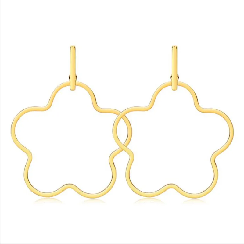 D77 316 L Stainless Steel Big Size Brief Flower Shape Drop Earrings Metal Earring Vacuum Plating No Easy Fade Allergy Free
D77 316 L Stainless Steel Big Size Brief Flower Shape Drop Earrings Metal Earring Vacuum Plating No Easy Fade Allergy Free