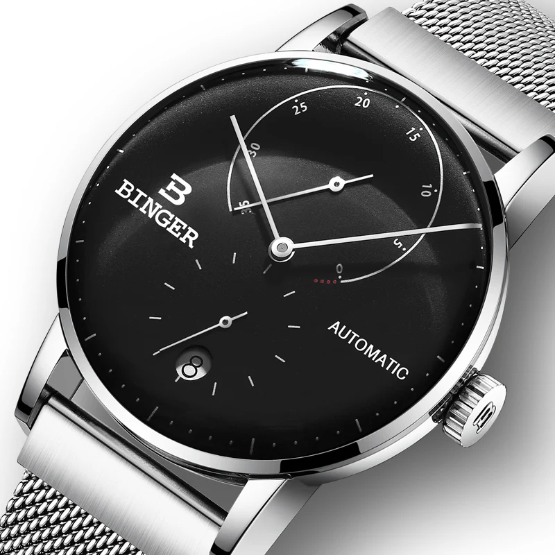 Switzerland BINGER Men Watch Luxury Brand Automatic Mechanical Mens Watches Sapphire Male Japan Movement reloj hombre B-1187-13
Switzerland BINGER Men Watch Luxury Brand Automatic Mechanical Mens Watches Sapphire Male Japan Movement reloj hombre B-1187-13