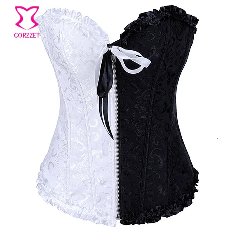 White/Black Victorian Espartilhos Corset Corselet Overbust Sexy Gotico Wedding Corsets Korsett for Women Waist Trainer Bustier
White/Black Victorian Espartilhos Corset Corselet Overbust Sexy Gotico Wedding Corsets Korsett for Women Waist Trainer Bustier