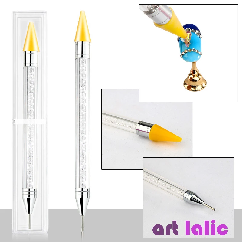 Wax Dot Dual End Nail Art Acrylic Picker Dotting Pen Rhinestone Glitter Powder Sequins Pick Up Remove Tool Brush
Wax Dot Dual End Nail Art Acrylic Picker Dotting Pen Rhinestone Glitter Powder Sequins Pick Up Remove Tool Brush