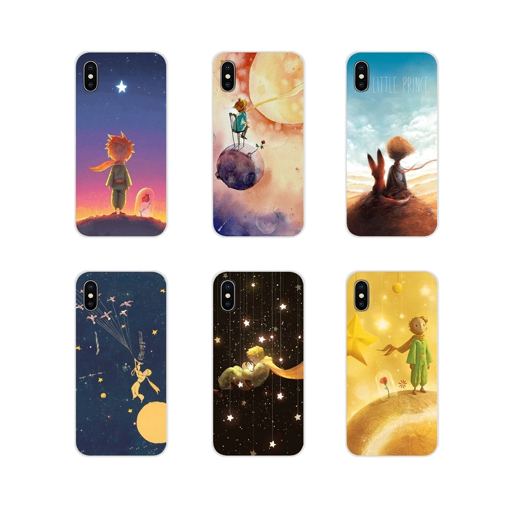 For Xiaomi Redmi 4A S2 Note 3 3S 4 4X 5 Plus 6 7 6A Pro Pocophone F1 rose the little prince with fox Transparent Soft Skin Cover |