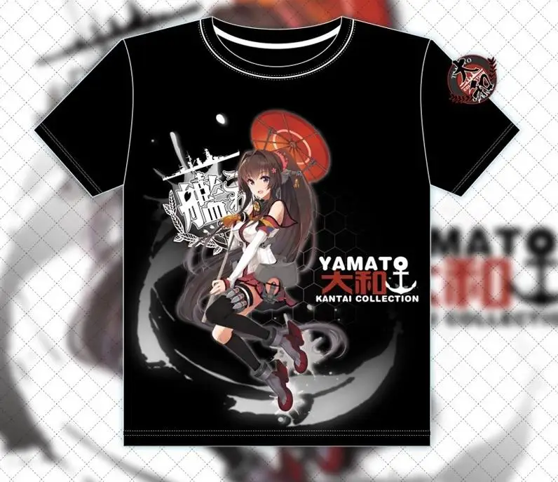 Новые детские куртки с Kantai Collection Kancolle Ямато крутая футболка, топы с короткими рукавами в стиле унисекс Косплэй M-XXXL
Новые детские куртки с Kantai Collection Kancolle Ямато крутая футболка, топы с короткими рукавами в стиле унисекс Косплэй M-XXXL