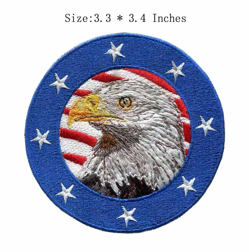 3.3"wide Stars and eagle embroidery patch back patch/flag patch/embroidered patches motorcycles
3.3"wide Stars and eagle embroidery patch back patch/flag patch/embroidered patches motorcycles