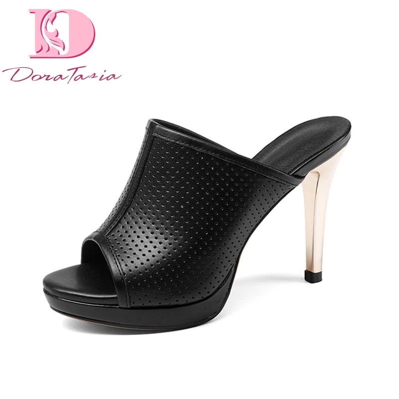 DoraTasia Brand Design Genuine Leather Thin High Heels Best Quality Platform Shoes Woman Sexy Summer Pumps Big Size 31-43
DoraTasia Brand Design Genuine Leather Thin High Heels Best Quality Platform Shoes Woman Sexy Summer Pumps Big Size 31-43