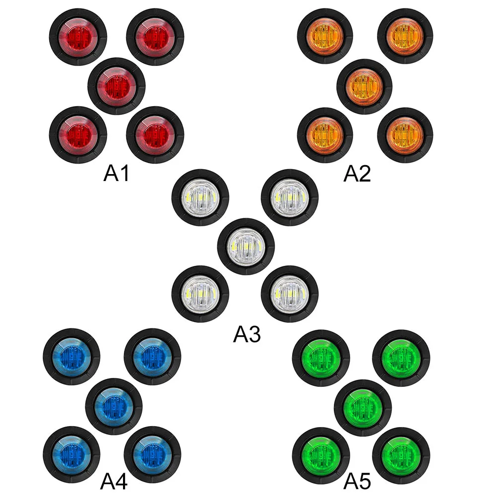 5pcs 12V Truck 3 LED Side Marker Turn Signal Indicator Light Rear Bus External Lights Red Amber Rear Side Marker Lamp
5pcs 12V Truck 3 LED Side Marker Turn Signal Indicator Light Rear Bus External Lights Red Amber Rear Side Marker Lamp
