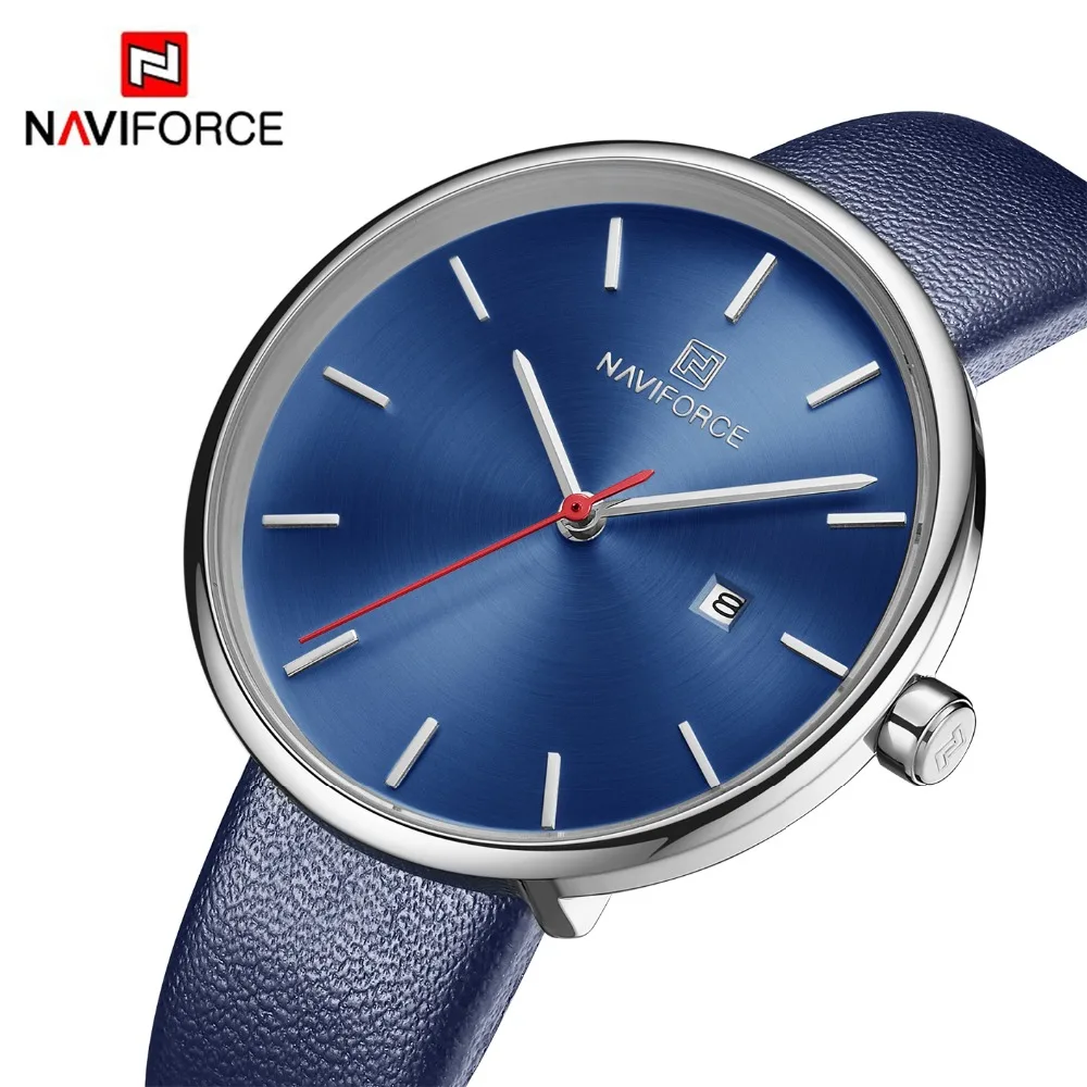 Naviforce Brand Leather Female Quartz Watches Women's Luxury Simple Casual Clock Ladies Wrist Watch Relogio Feminino Gift 2019
Naviforce Brand Leather Female Quartz Watches Women's Luxury Simple Casual Clock Ladies Wrist Watch Relogio Feminino Gift 2019