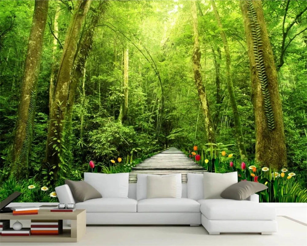Beibehang Custom wallpaper fresh nature forest tree exquisite TV background walls living room bedroom 3d wallpaper background
Beibehang Custom wallpaper fresh nature forest tree exquisite TV background walls living room bedroom 3d wallpaper background