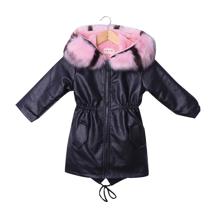 Girl hooded fur Genuine Leather Coat Jacket thick outerwear High Quality Plush+leather warm jacket Winter Kids Clothes Warm Fur
Girl hooded fur Genuine Leather Coat Jacket thick outerwear High Quality Plush+leather warm jacket Winter Kids Clothes Warm Fur