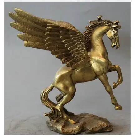 Art Bronze Decoration Crafts Brass 7" Chinese Brass Feng Shui animal Zodiac Year run fly Horse sculpture Statue
Art Bronze Decoration Crafts Brass 7" Chinese Brass Feng Shui animal Zodiac Year run fly Horse sculpture Statue