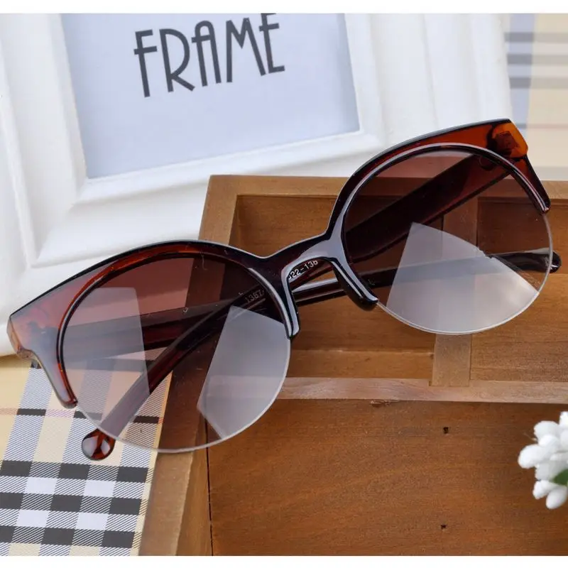 ASUOP new fashion round ladies sunglasses men's half frame glasses international classic brand design UV400 driving goggles
ASUOP new fashion round ladies sunglasses men's half frame glasses international classic brand design UV400 driving goggles