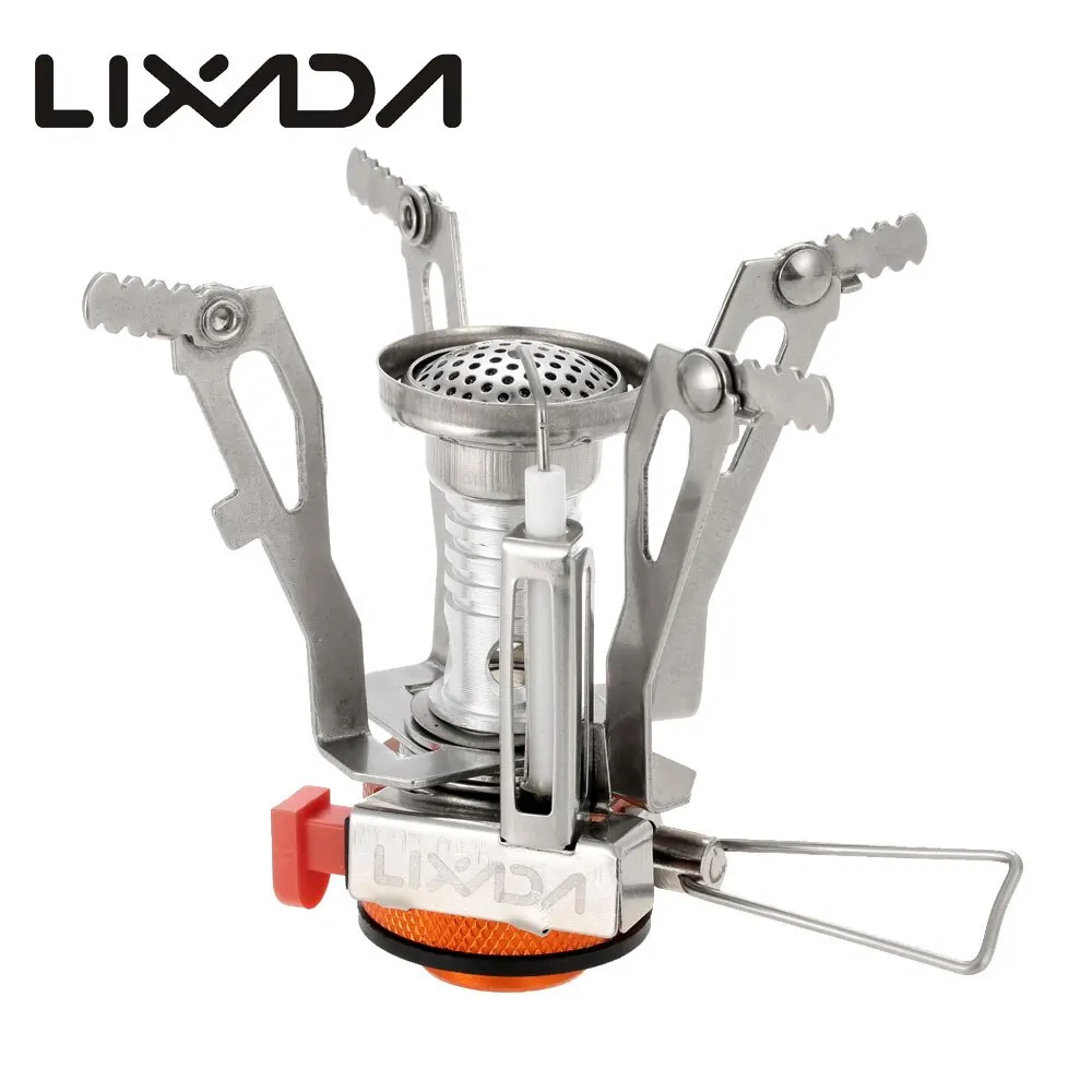 Lixada мини 3000 Вт газовая плита для приготовления пищи на природе суперлегкая