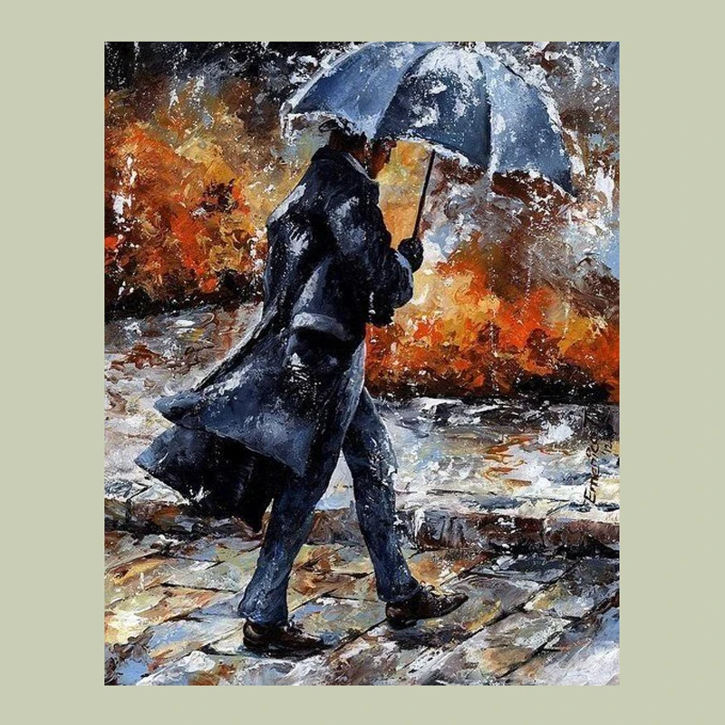 Diy 3D Diamond Painting Diamond Embroidery 5D Needlework Cross Stitch Scenic Crystal Diamond Mosaic Kit Take A Walk In The Rain 
Diy 3D Diamond Painting Diamond Embroidery 5D Needlework Cross Stitch Scenic Crystal Diamond Mosaic Kit Take A Walk In The Rain
