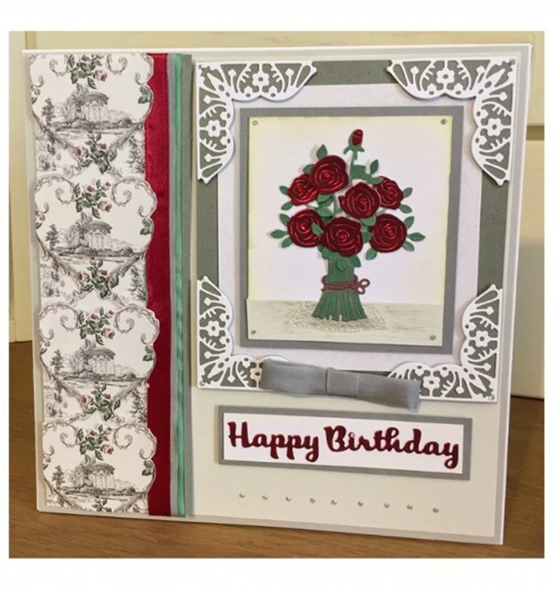 Rose Bouquet Flower Metal Cutting Dies Stencils For DIY Scrapbooking Decorative Embossing Suit Paper Cards Die Cutting Template
Rose Bouquet Flower Metal Cutting Dies Stencils For DIY Scrapbooking Decorative Embossing Suit Paper Cards Die Cutting Template