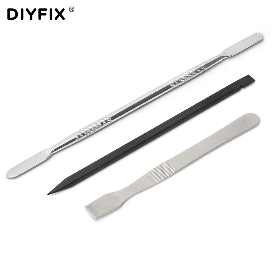 DIYFIX 3 in 1 Metal Plastic Spudger Tools Set Repair Opening Pry Tool Kit for iPhone iPad Samsung Smartphone
DIYFIX 3 in 1 Metal Plastic Spudger Tools Set Repair Opening Pry Tool Kit for iPhone iPad Samsung Smartphone