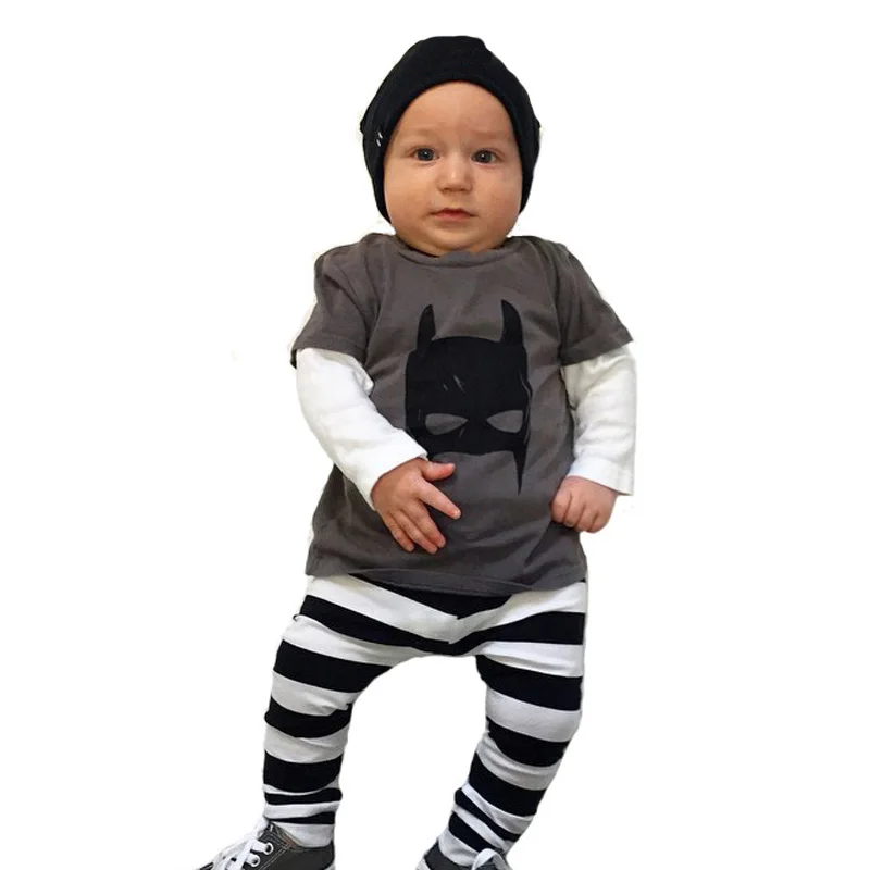 Autumn Baby Boy Clothing Set Cartoon Pattern Long Sleeve T-Shirt+Stripe Harem Pants 2pcs Fashion Children Clothes Outfits Sets
Autumn Baby Boy Clothing Set Cartoon Pattern Long Sleeve T-Shirt+Stripe Harem Pants 2pcs Fashion Children Clothes Outfits Sets