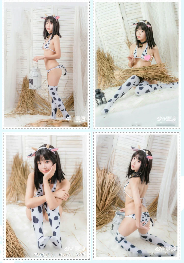 Animal Cow Bikini Swimsuit Cosplay Costume Sexy Cute Women Tankini Swimwear Sukumizu Kawaii Clothing
Animal Cow Bikini Swimsuit Cosplay Costume Sexy Cute Women Tankini Swimwear Sukumizu Kawaii Clothing