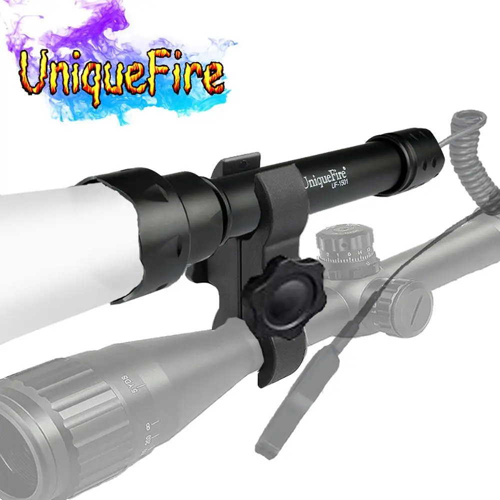 UniqueFire 1501 Focusing Flashlight 3 modes 850nm LED Bulb Spot-Light Long Range Infrared Light Torch For Hunting+Scope Mount
UniqueFire 1501 Focusing Flashlight 3 modes 850nm LED Bulb Spot-Light Long Range Infrared Light Torch For Hunting+Scope Mount