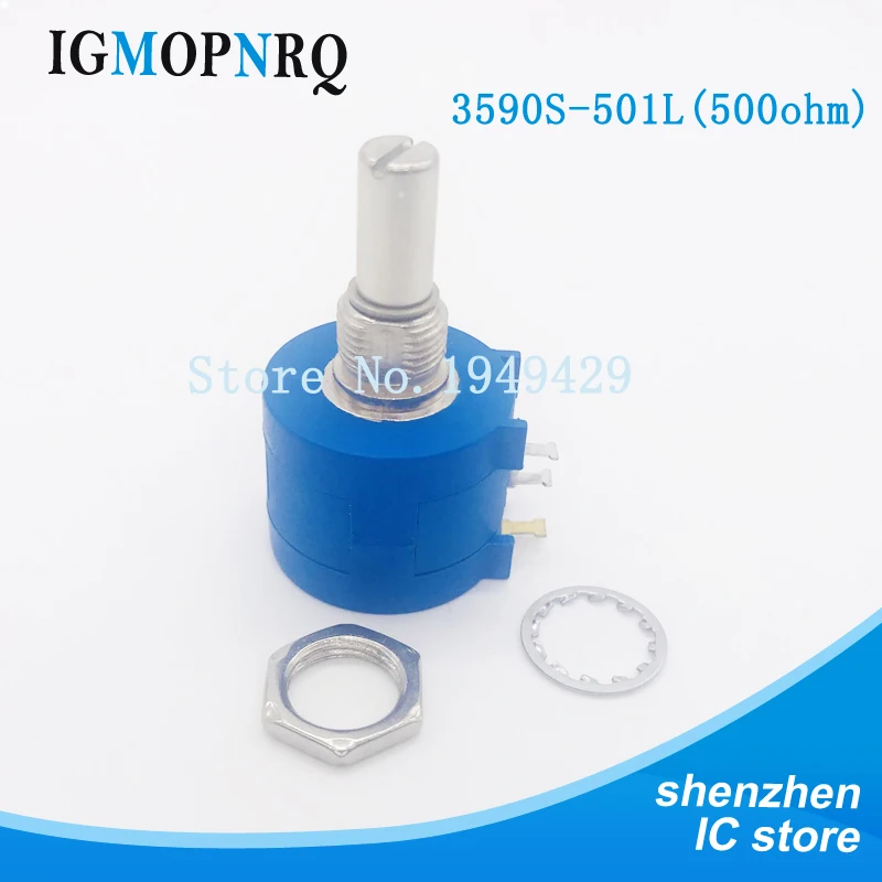 3590S-2-501L 3590S 500 ohm 500R прецизионный многооборотный потенциометр 10 кольцевой регулируемый резистор
3590S-2-501L 3590S 500 ohm 500R прецизионный многооборотный потенциометр 10 кольцевой регулируемый резистор