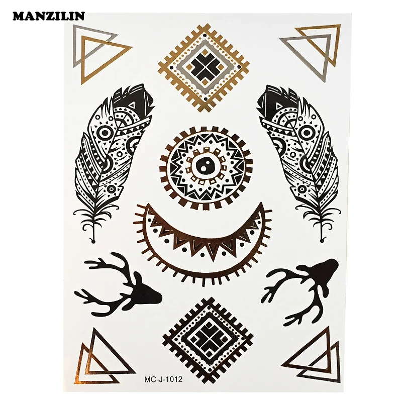 Gold Silver Flash Temporary Tattoos Metallic Sticker Tattoo Body Art Removable For Women
Gold Silver Flash Temporary Tattoos Metallic Sticker Tattoo Body Art Removable For Women