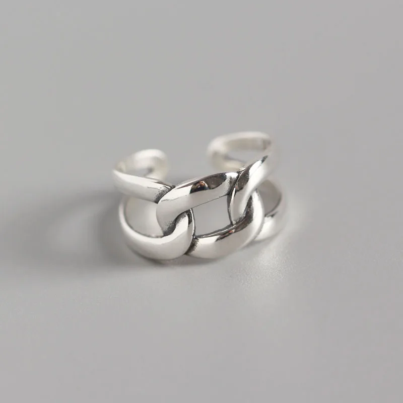 925 Sterling Silver Japan Simple Vintage Silver Punk Chain Heavy Duty Index Ring Open Endings Jewelry for Women Birthday Gift
925 Sterling Silver Japan Simple Vintage Silver Punk Chain Heavy Duty Index Ring Open Endings Jewelry for Women Birthday Gift