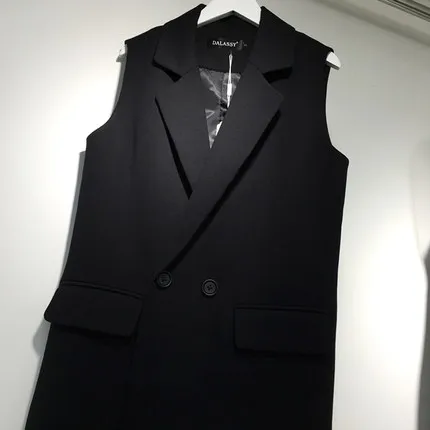 High-quality Suit vest Black Women Vests Long Style New Trend Fashion Sleeveless Jackets Size S-XXL Office Lady vest elegant
High-quality Suit vest Black Women Vests Long Style New Trend Fashion Sleeveless Jackets Size S-XXL Office Lady vest elegant