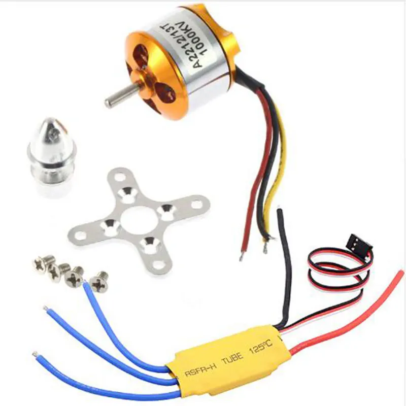 Motor A2212 1000KV Brushless Motor With 30A ESC for Quadcopter DIY Model Accessories Parts Multicopter 450X525
Motor A2212 1000KV Brushless Motor With 30A ESC for Quadcopter DIY Model Accessories Parts Multicopter 450X525
