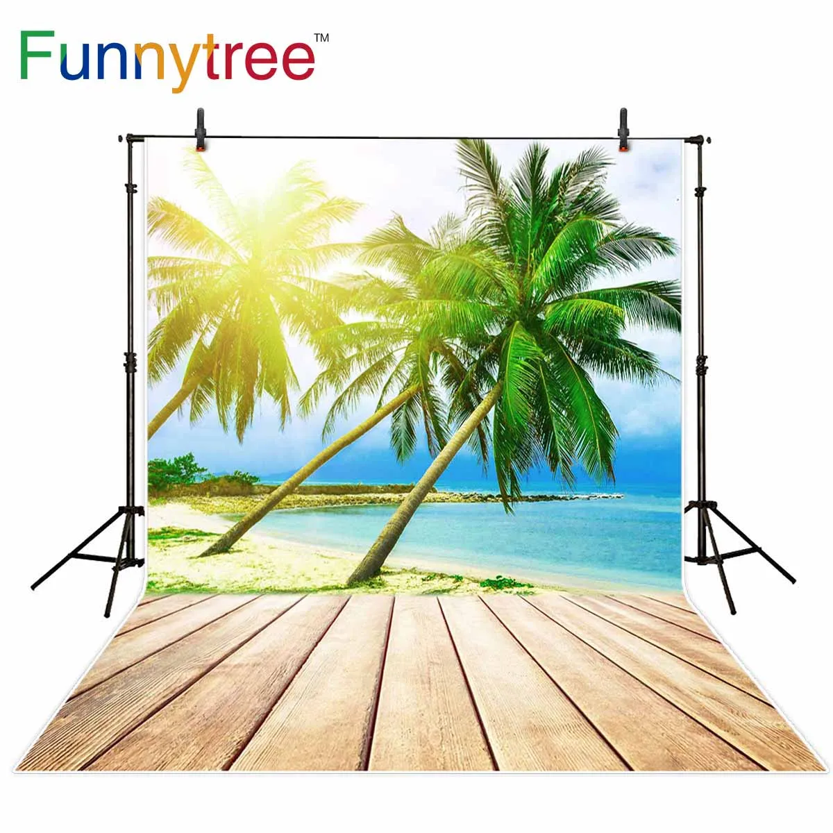 Funnytree backdrop for photographic studio summer sea beach coconut tree nature scene wood floor background photobooth photocall
Funnytree backdrop for photographic studio summer sea beach coconut tree nature scene wood floor background photobooth photocall