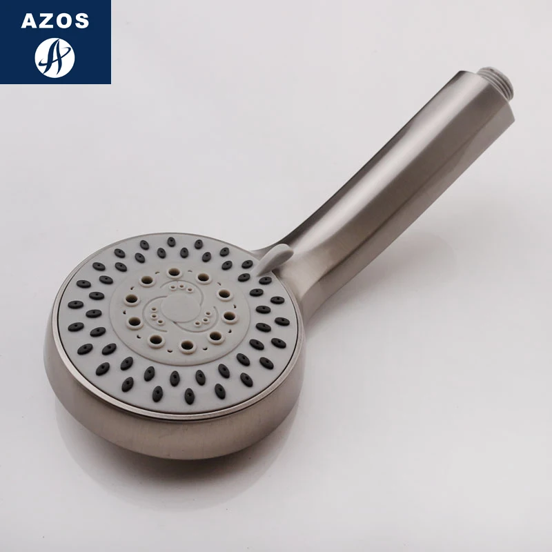 Насадка для душа Azos, лейка из АБС-пластика и никеля, матовая, пять функций, под давлением, для ванной комнаты, круглая, 20 мм, G1/2, HS116
Насадка для душа Azos, лейка из АБС-пластика и никеля, матовая, пять функций, под давлением, для ванной комнаты, круглая, 20 мм, G1/2, HS116