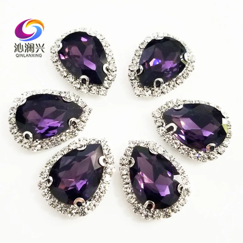 Top Grade Silver Bottom Glass Crystal Buckle,Deep Purple Drop Shape Sew on Rhinestones with Holes,Diy/wedding Decoration
Top Grade Silver Bottom Glass Crystal Buckle,Deep Purple Drop Shape Sew on Rhinestones with Holes,Diy/wedding Decoration