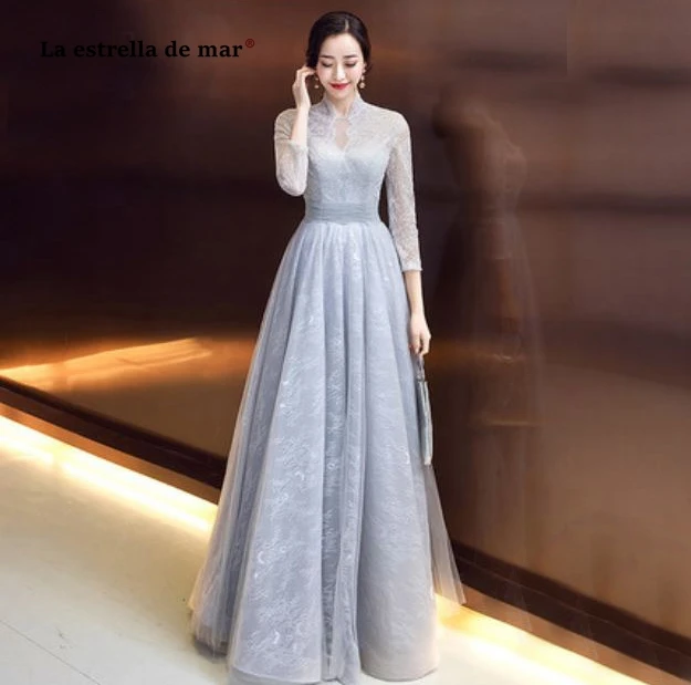 robe demoiselle d'honneur 2021 new high neck lace long sleeve A L ine burgundy silver grey bridesmaid dresse long plus size
robe demoiselle d'honneur 2021 new high neck lace long sleeve A L ine burgundy silver grey bridesmaid dresse long plus size